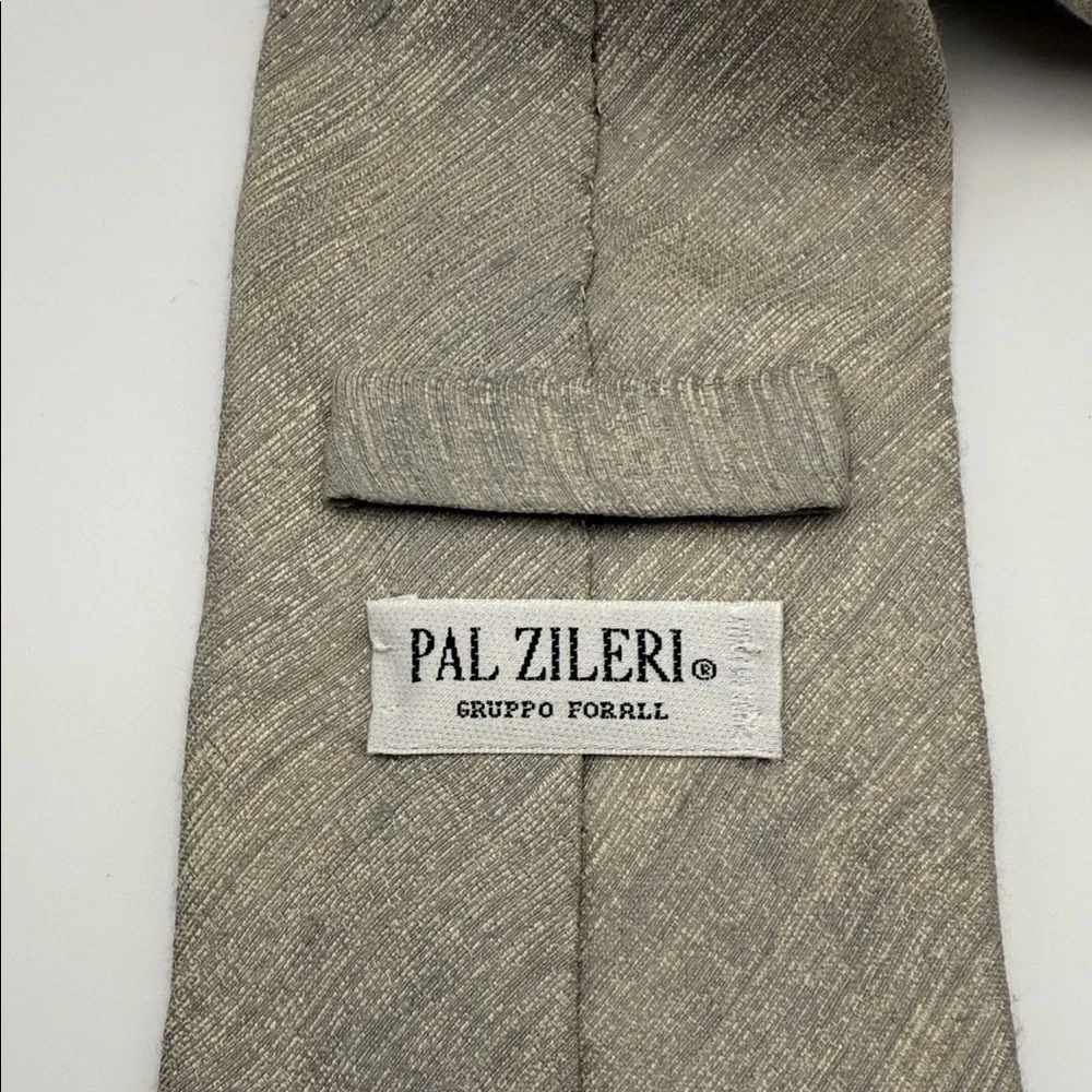 Pal Zileri Classic Beige Tie, Silk Blend, Office, Party, Wedding, Neutral